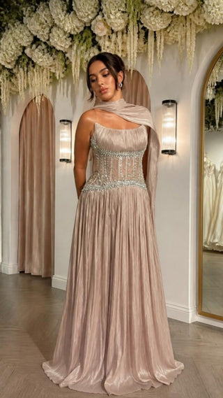 The Siren Gown – Taupe
