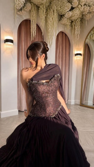 The Muse Gown – Brown