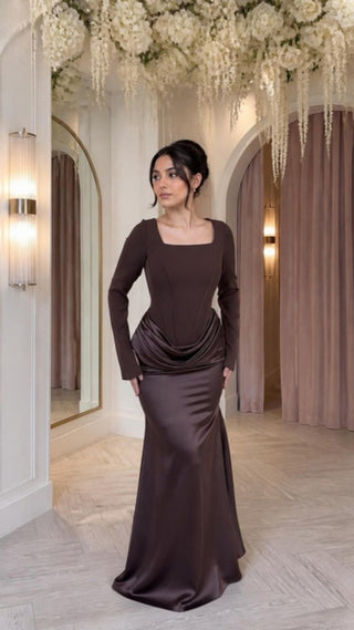 The Diva Gown – Brown
