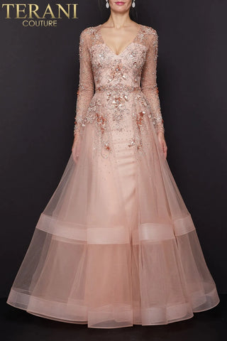 Terani Couture 1722M4354 pink formal gown
