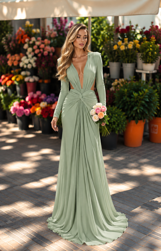 Elvée 202705 gown in Sage