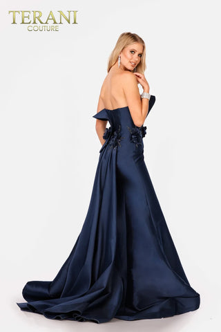 The Designer Precinct Couture gown 231e0308, navy strapless formal dress