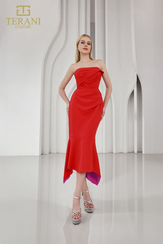 Red Fuchsia Terani Couture Dress