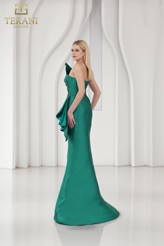 Emerald green Terani gown