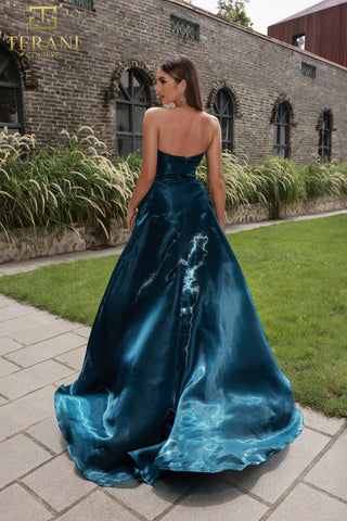 Terani prom dress 251E4637_3 in teal blue
