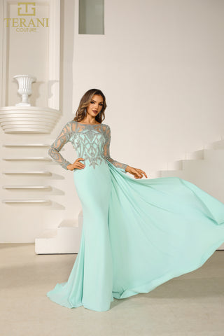 Terani Couture mint green gown, 251M4420_1