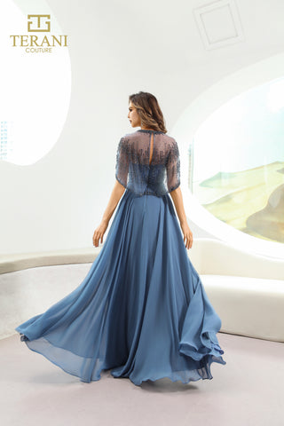 Blue formal gown