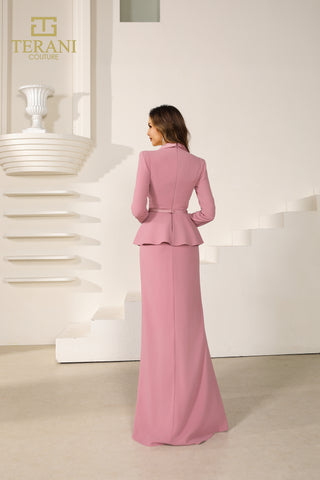 Dusty rose Terani gown 251M4572
