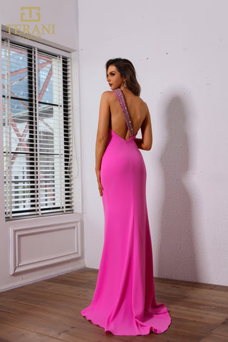 Hot pink evening gown, 251P4036_3