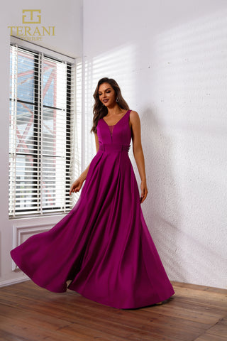 Purple formal gown