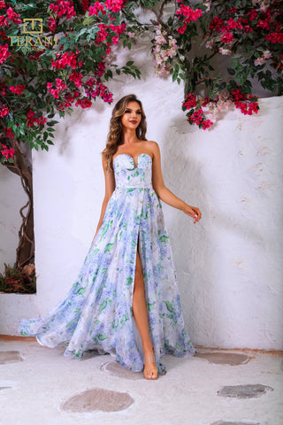 Woman in floral gown, 251P4142_2
