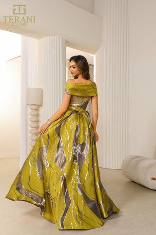 Elegant olive green gown, 251e4208_1_b