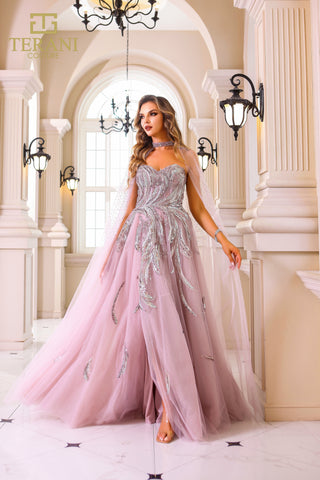 Woman in pink formal dress, 251m4410_3