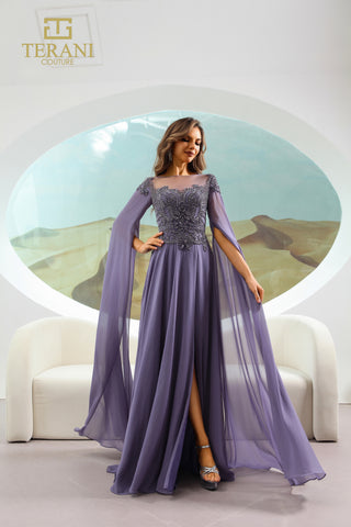Terani Couture 251m4463_3 lavender gown