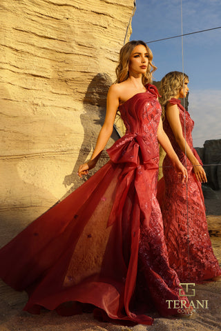 Red Terani Couture gown 252GL5205_29