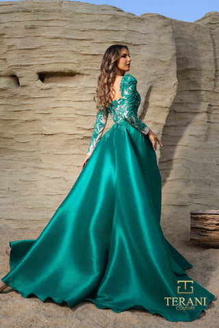 Emerald green Terani Couture gown, 252M5311_74