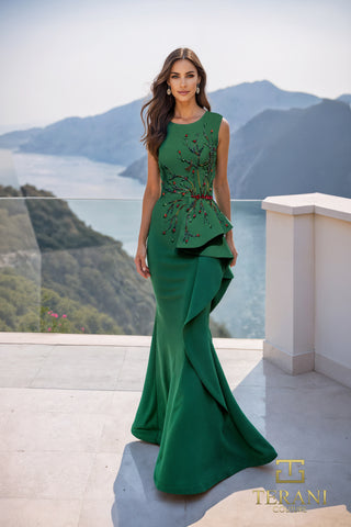 Green formal dress