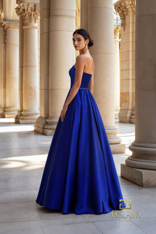 Royal blue strapless gown, 261P6194Royal_2