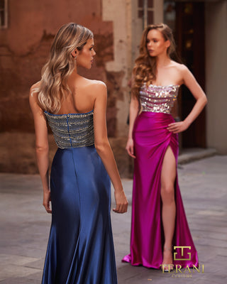 Two women in evening gowns, 261p6014_2