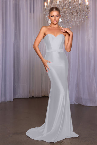Alexandra Silver gown
