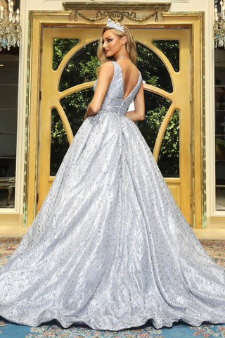 Silver Cinderella Gown