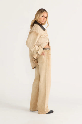 Woman in Steph Denim Pant outfit