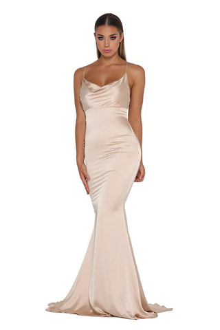 Dana champagne gown