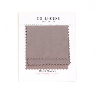 Dark Mauve fabric swatch from Dollhouse Bridesmaids