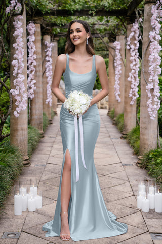 Isadora Light Blue Dress with Bouquet