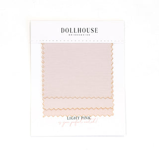 Light Pink bridesmaid swatch from Dollhouse