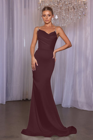 Maella Burgundy gown