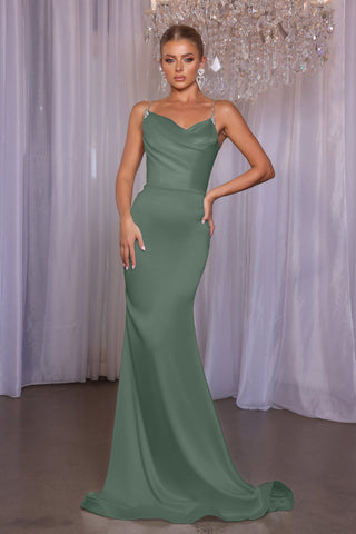 Maella Fern gown in sage green
