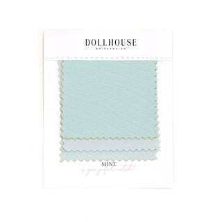 Mint bridesmaid fabric swatch