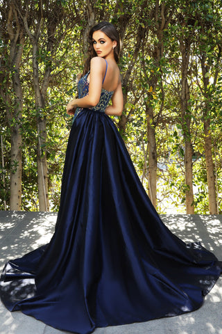 Navy Multi Gown PS21043