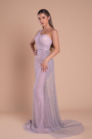 PS21106_1_STONE_AB_2 - Woman in light purple one-shoulder gown