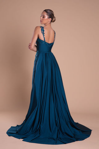 Teal PS21170 evening gown