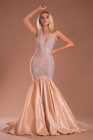 Champagne Prom Dress PS21181AB