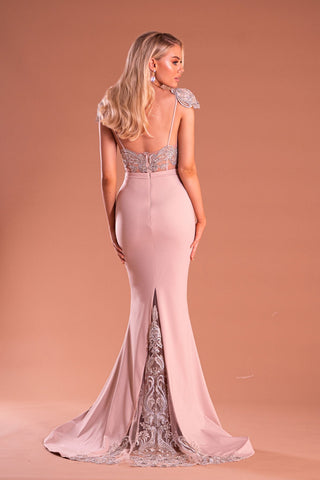 PS21191STONE gown with embellished detail