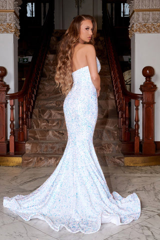 Ivory mermaid gown PS21208