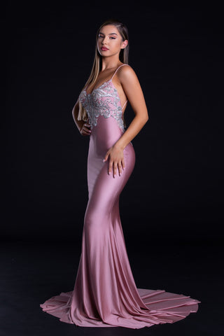 Blush Mermaid Gown PS21226
