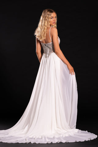 Ivory PS21250 Dress with flowing skirt