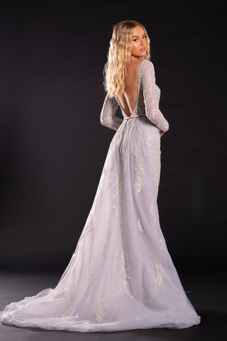 PS21252 Silver Wedding Dress