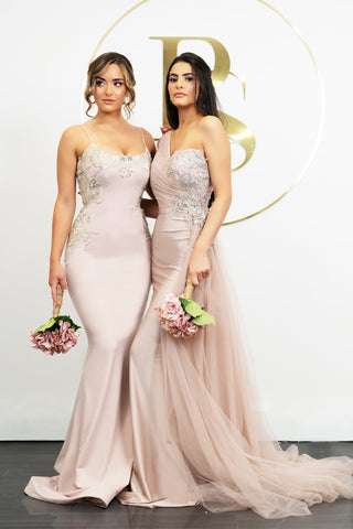 Two women in formal gowns, PS21278-PS21229_1