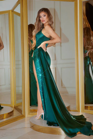 Emerald green gown PS22158