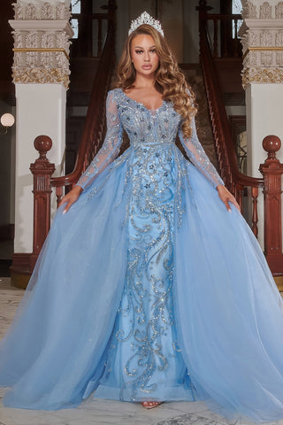 Blue Formal Gown PS22905BLUE-5