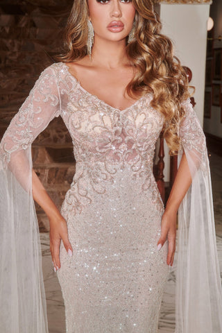 Antique embellished gown