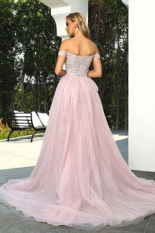 Blush off-shoulder gown, PS22929-BLUSH-3