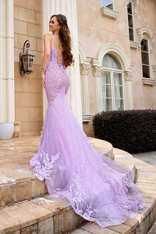 Lilac mermaid gown PS24252
