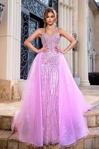 Pink formal gown PS24529