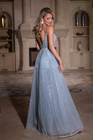 Light blue formal gown PS25310